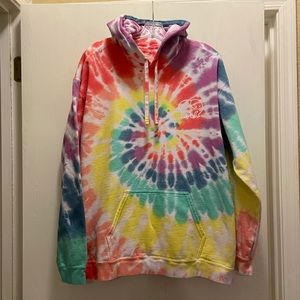 Ivory Ella Rainbow Tie-dyed hoodie L